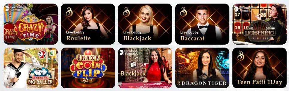 Jeux de casino en direct MAGIK CASINO