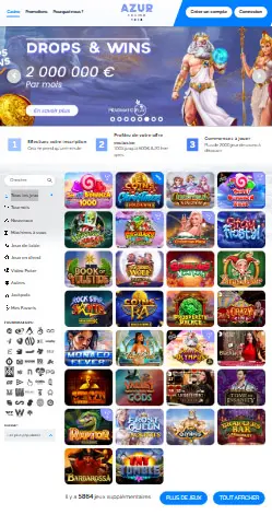 l'application et interface Magik Casino