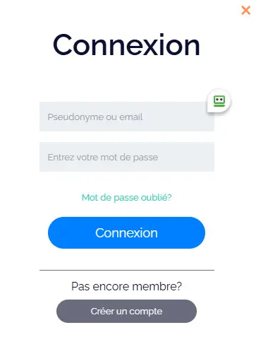 Connexion des membres du Magik Casino