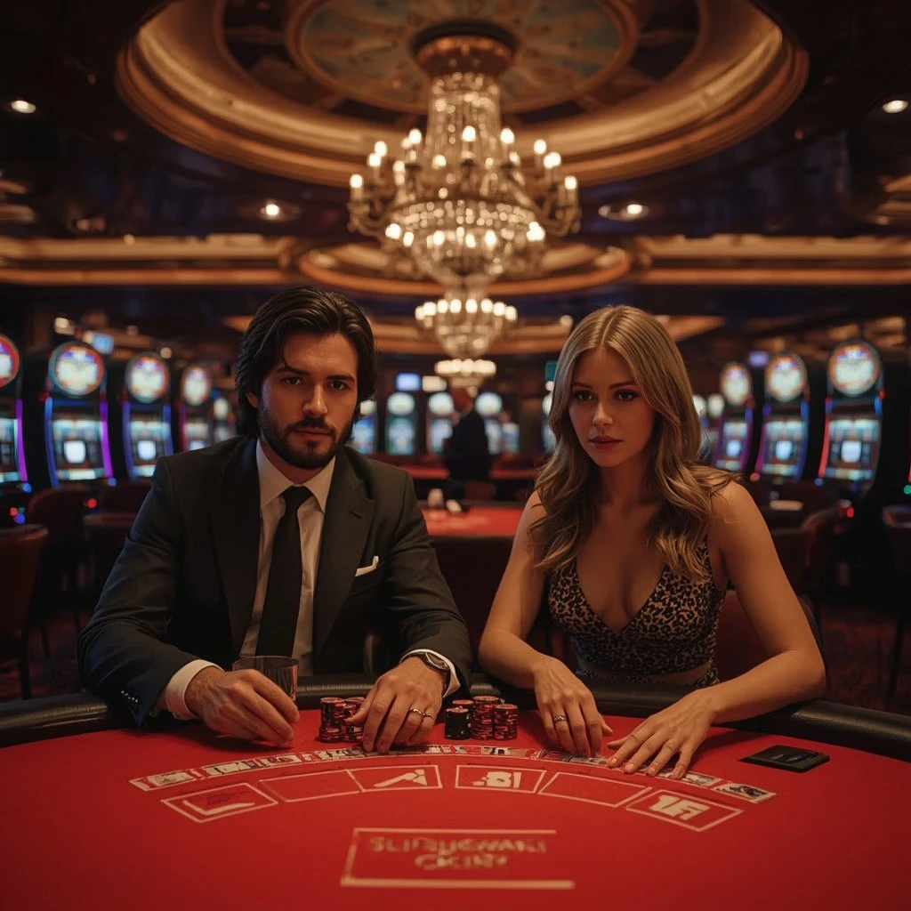 Deux joueurs de poker au Magik Casino